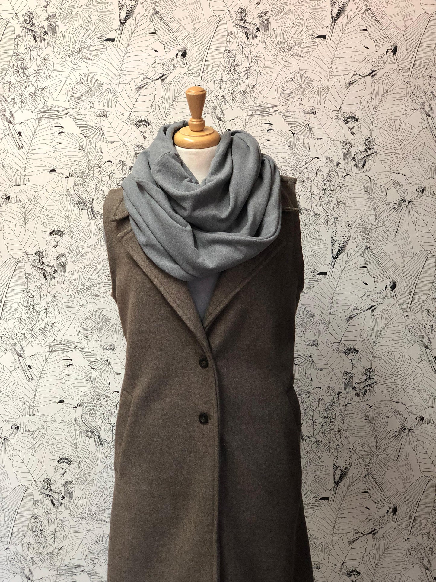Snoods Scarf Plain Silver