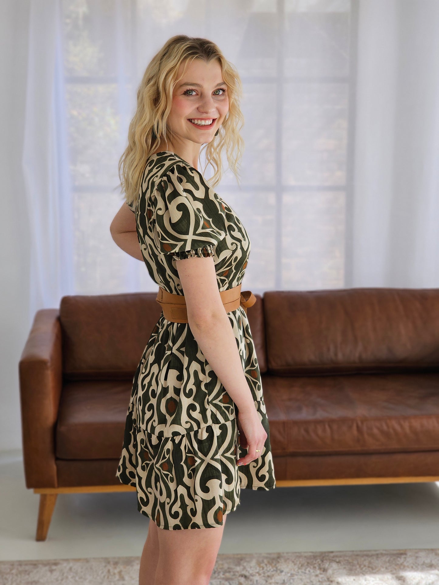 Brooklyn Dress Forest (Size S, M & L)