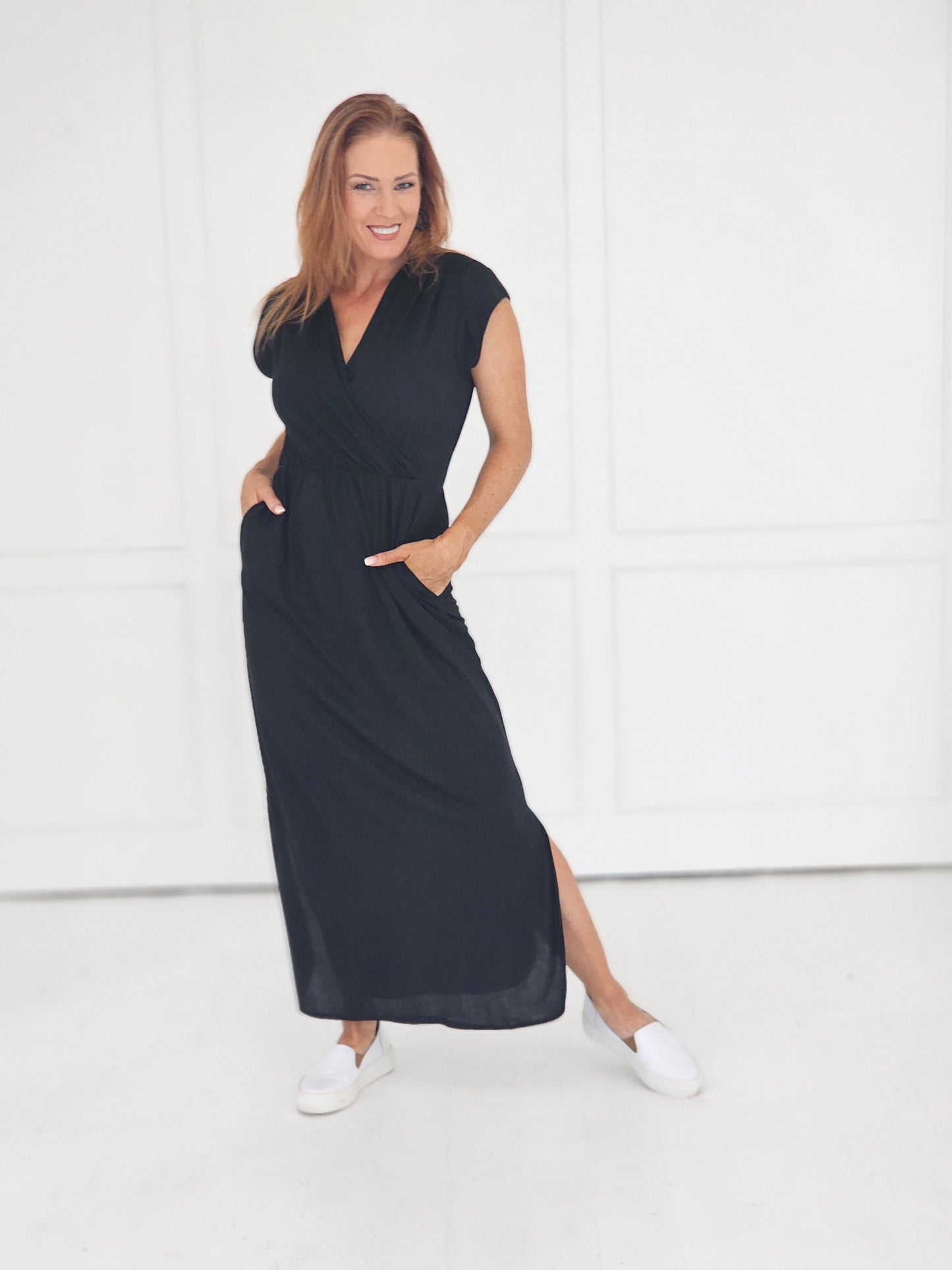 Luna Dress Black Maxi