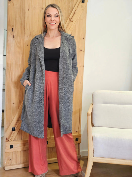 Jemma Coat Herringbone