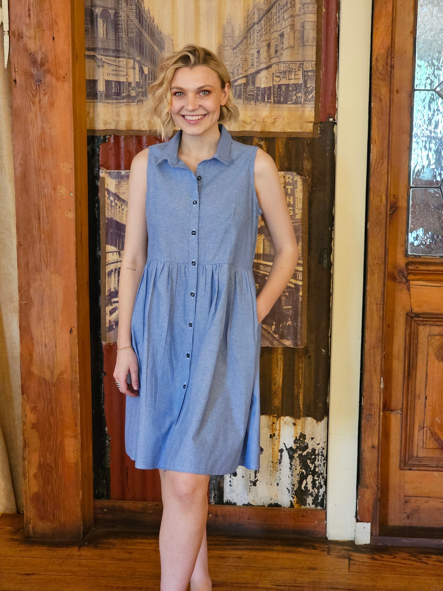 Nolene Dress Blue Sky
