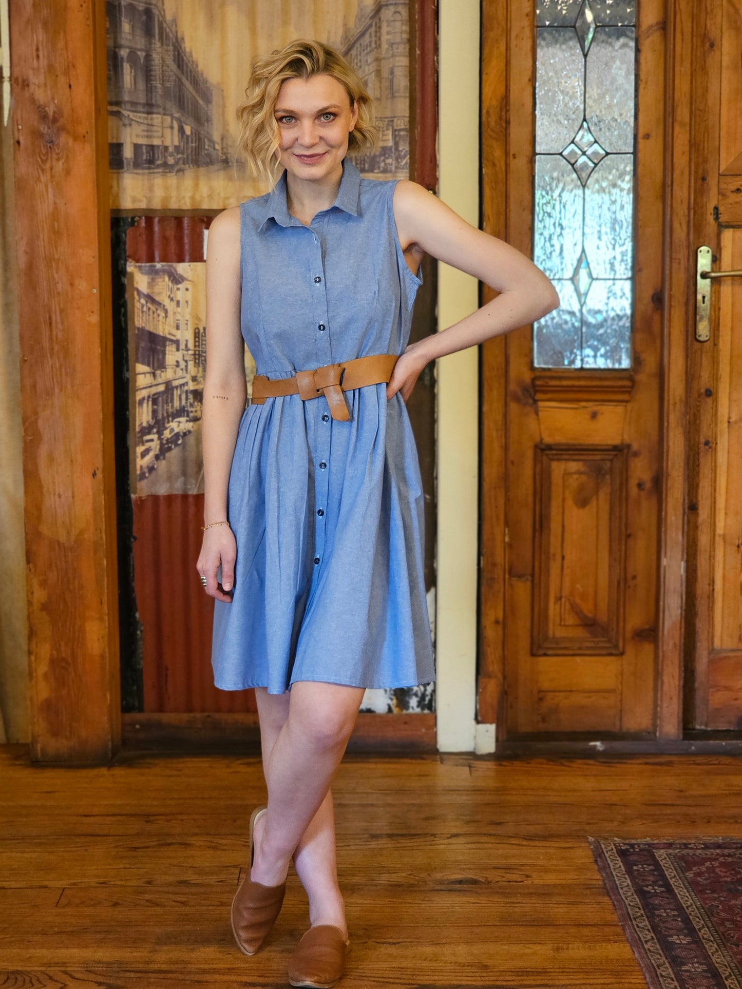 Nolene Dress Blue Sky
