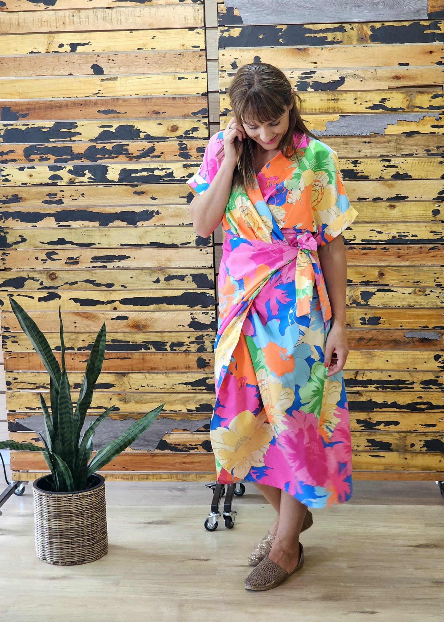 Aldi Wrap Giant Floral