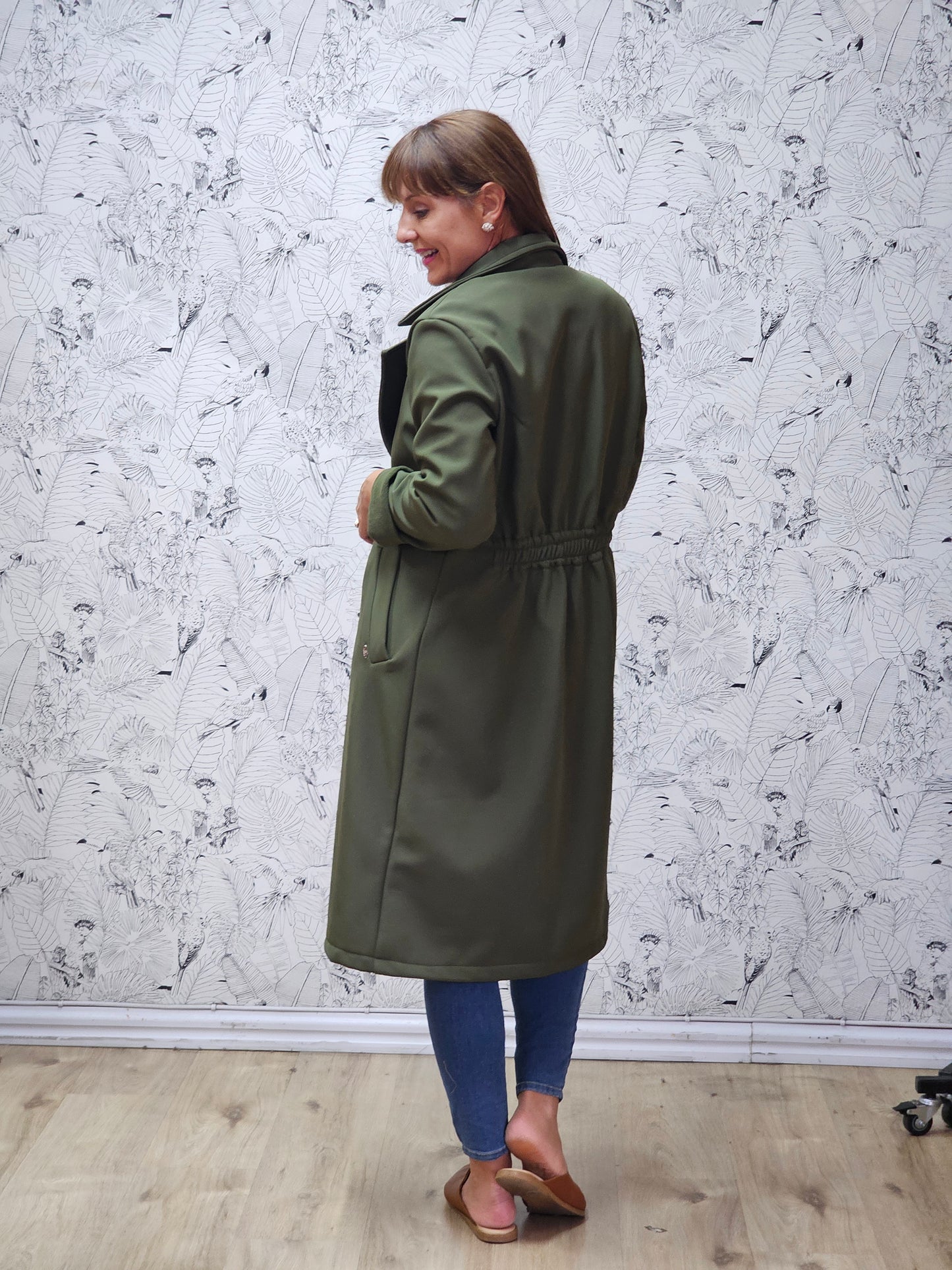 Jane Coat Soft Shell Khaki
