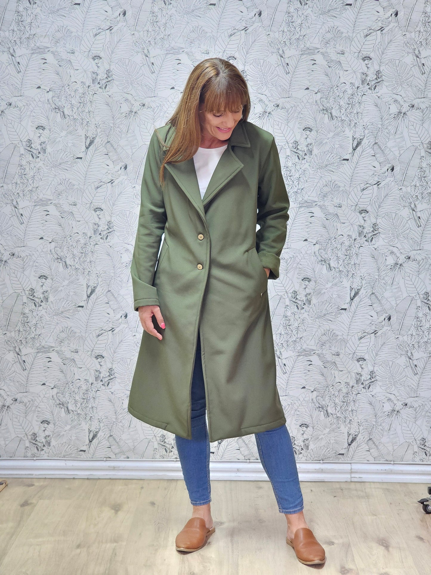 Jane Coat Soft Shell Khaki