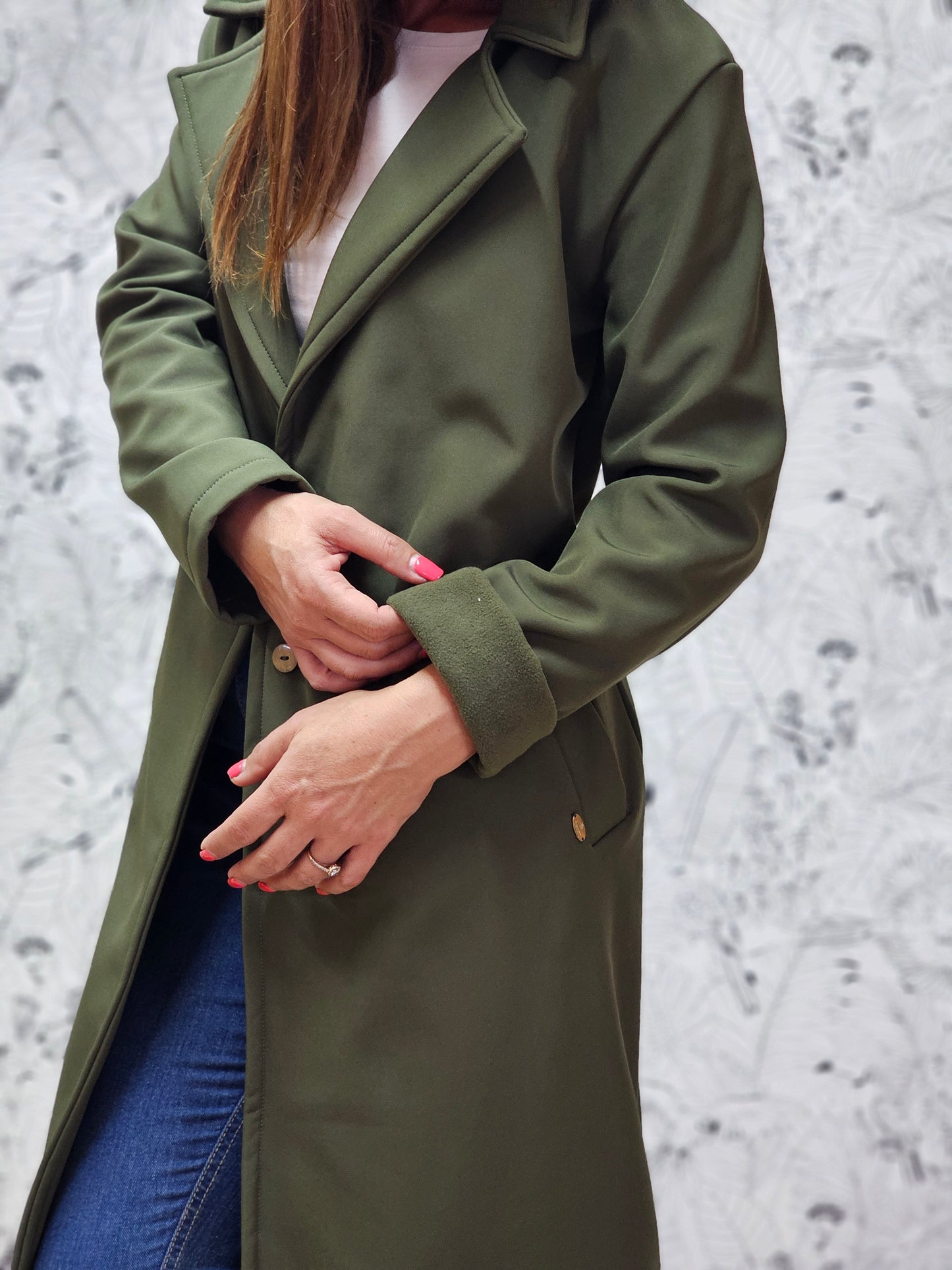 Jane Coat Soft Shell Khaki