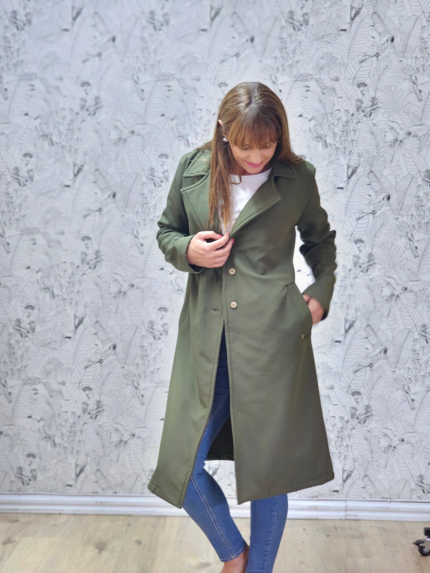 Jane Coat Soft Shell Khaki