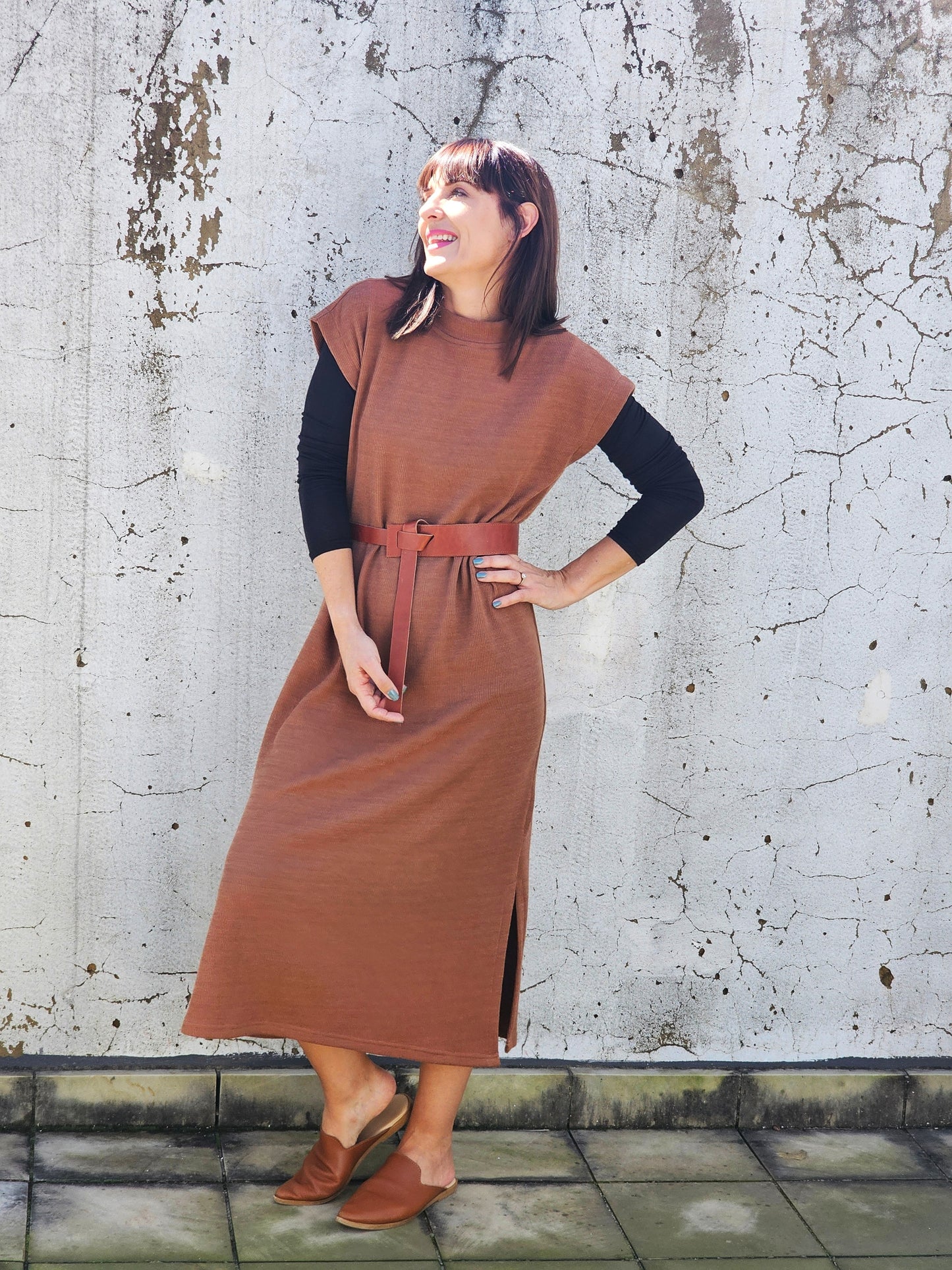 Ashley Knit Slip Dress Clove