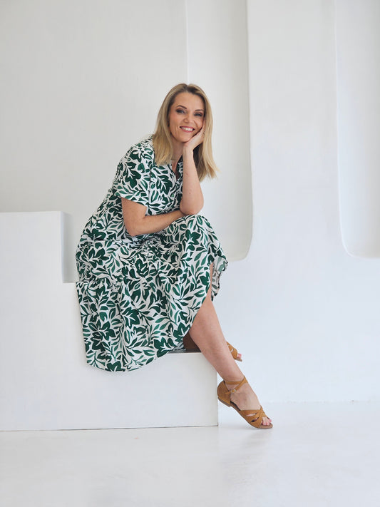 Brittany Midi Greenery (Size 30&32)