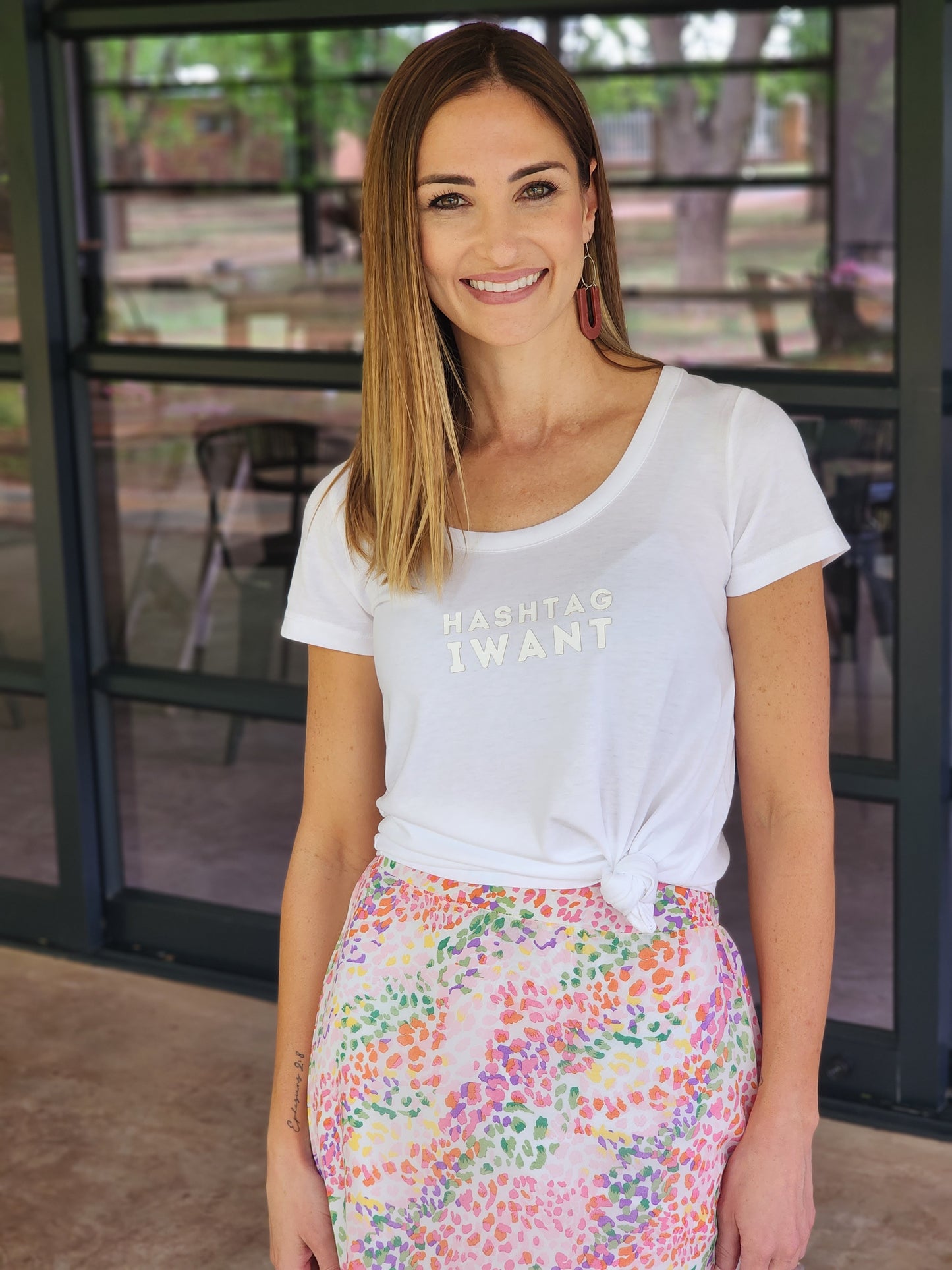 Hashtagiwant Tshirt White (Size M, L & XL)