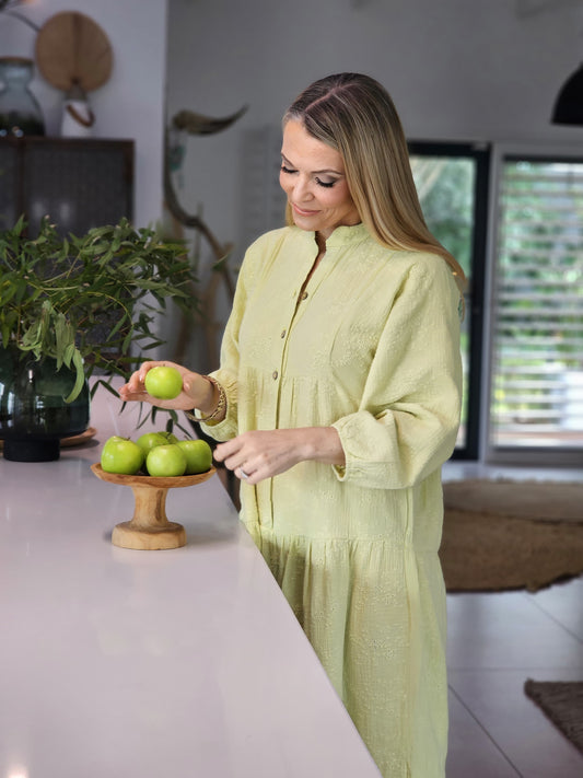 Sally Maxi Dress Lime