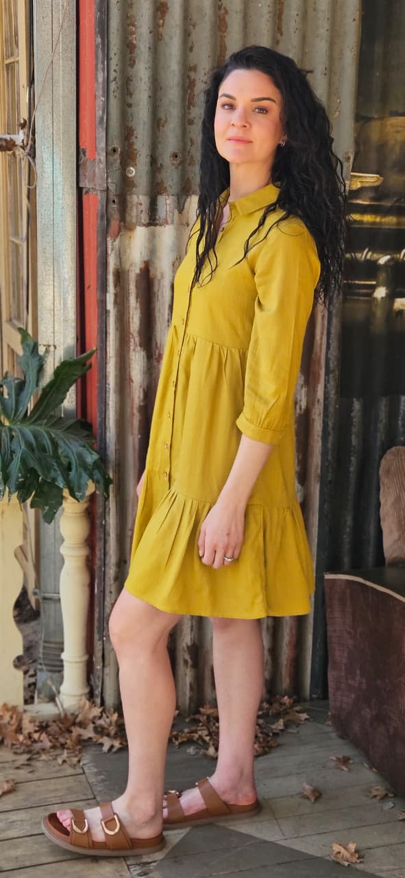 Linda Dress Amber Delivery Date 3 September
