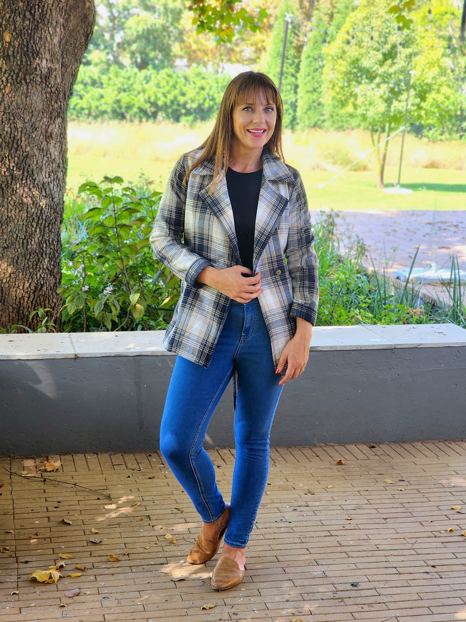 Amy Blazer Check (XL and 2XL)