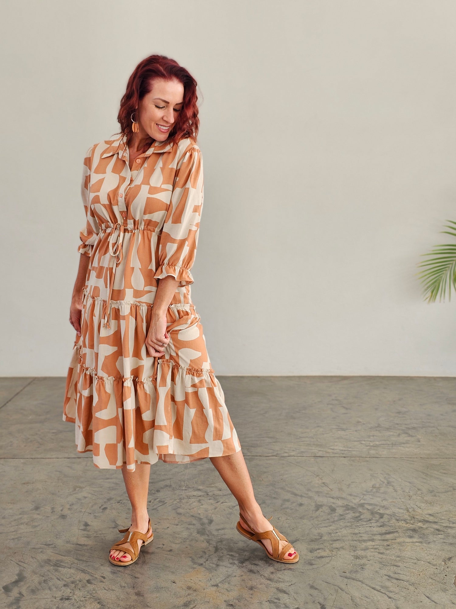 Georgia Tier Dress Sunrise (Size XL&3XL)