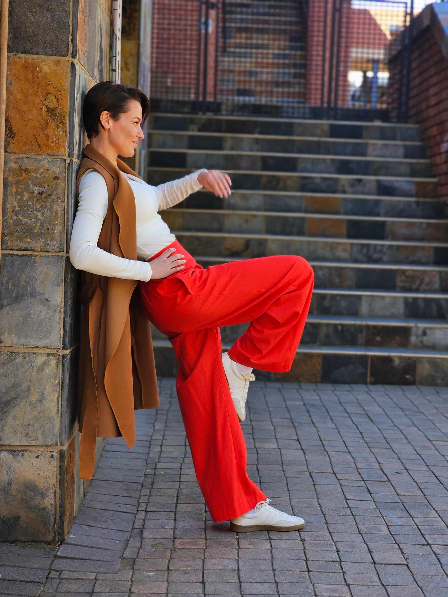 Sandra Pants Fiery Red