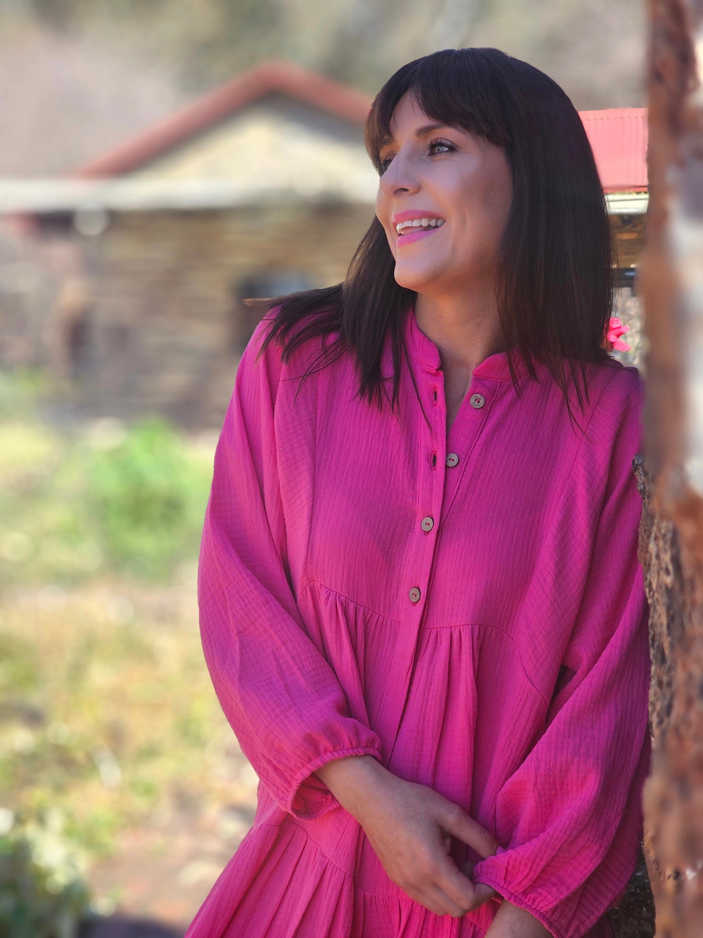 Sally Maxi Dress Cerise