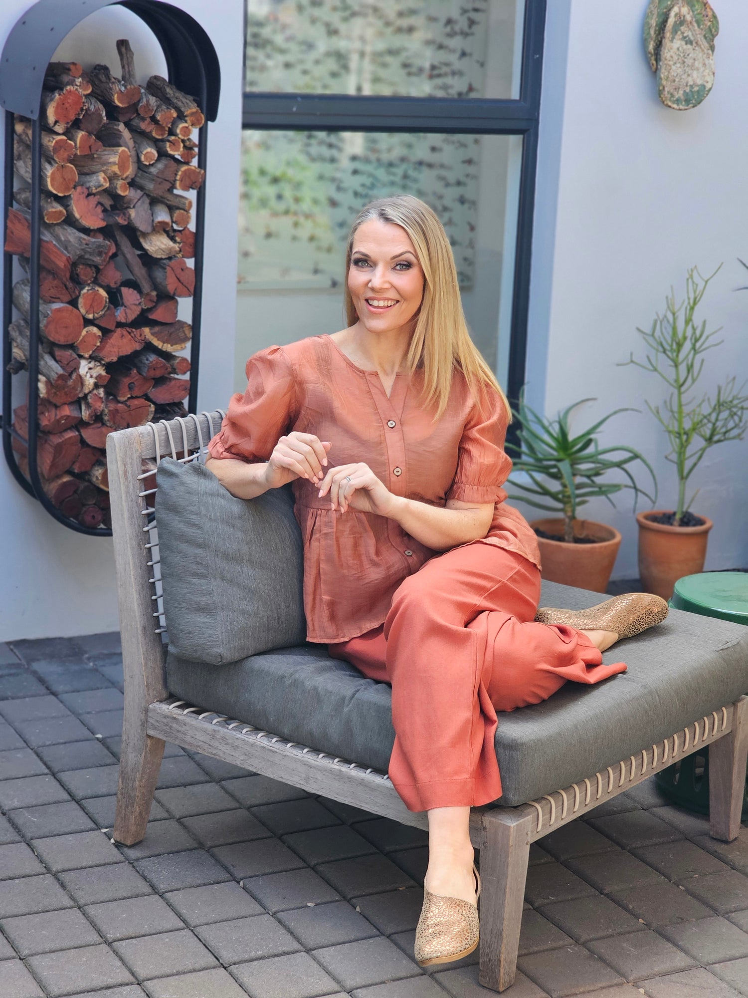 Veronica Blouse Rust