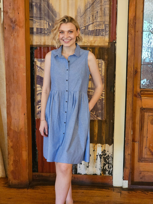 Nolene Dress Blue Sky