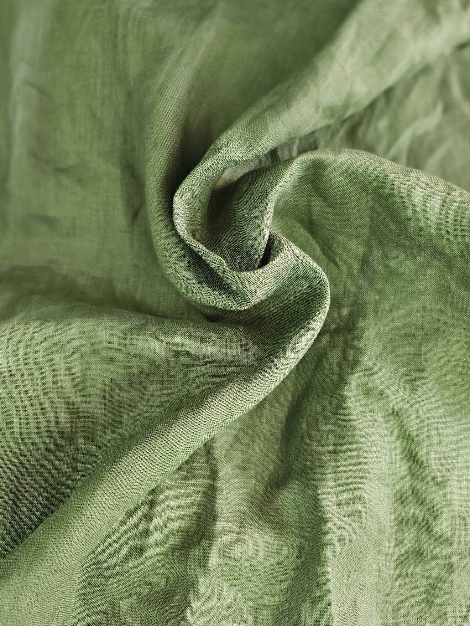 Drift Dress Khaki Moss Pure Linen