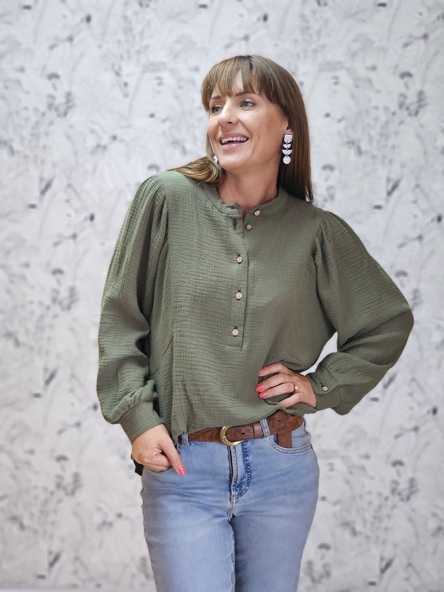 Bianca Blouse Olive