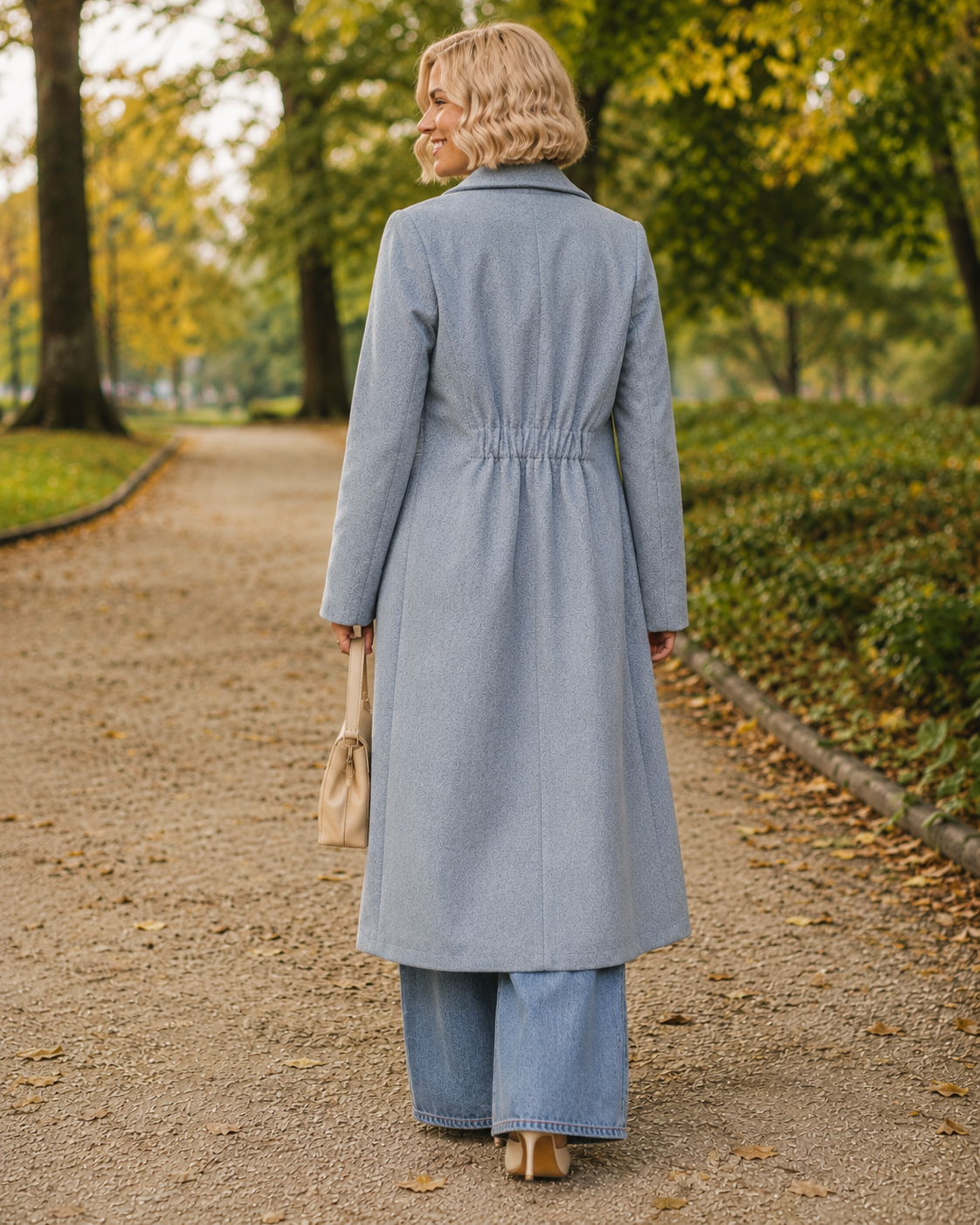 Jane Coat Maxi Ice Mel PRE ORDER