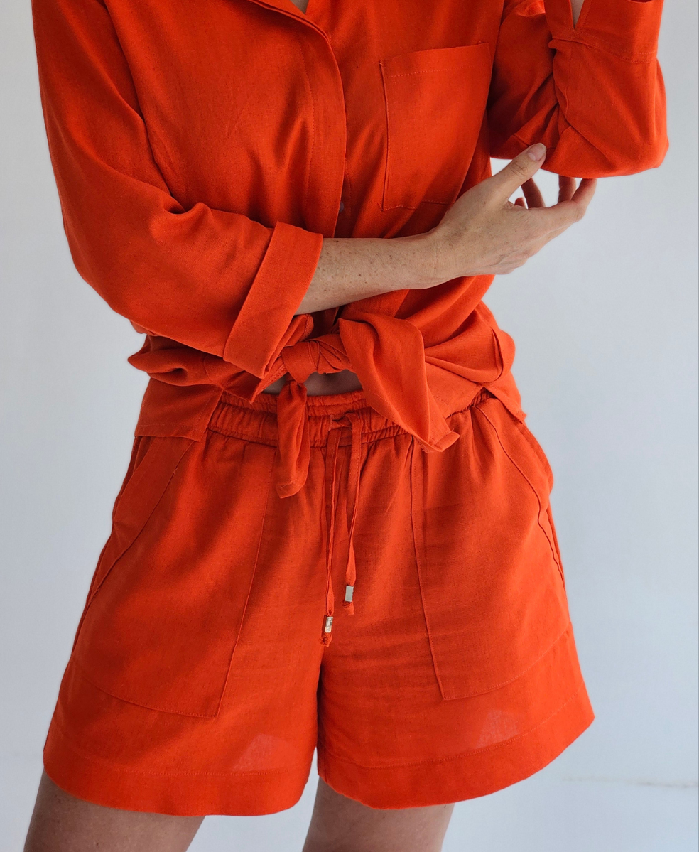Laurel shorts Tangerine (Size S, L &XL)