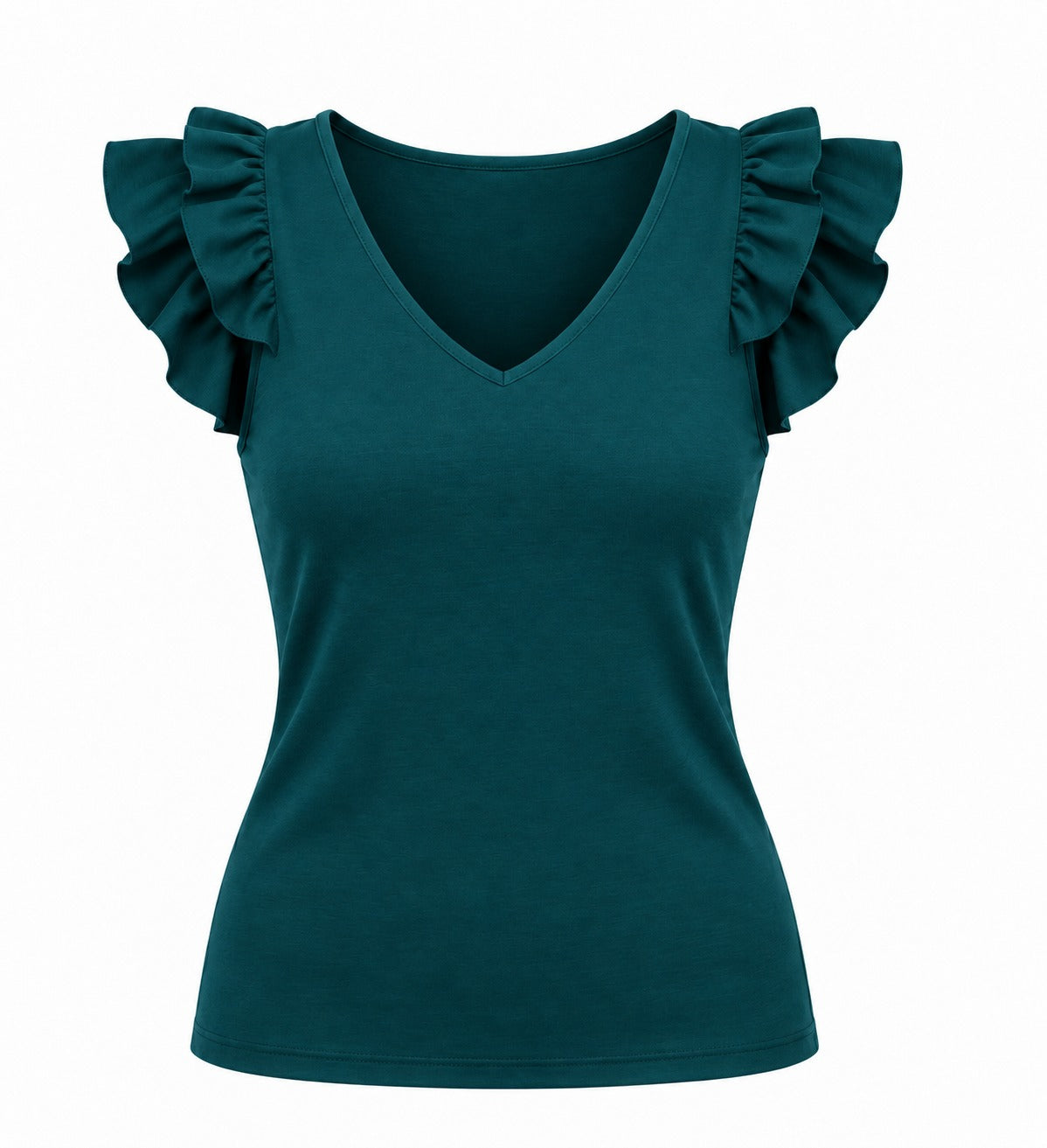 Cari V-Neck Jade Green