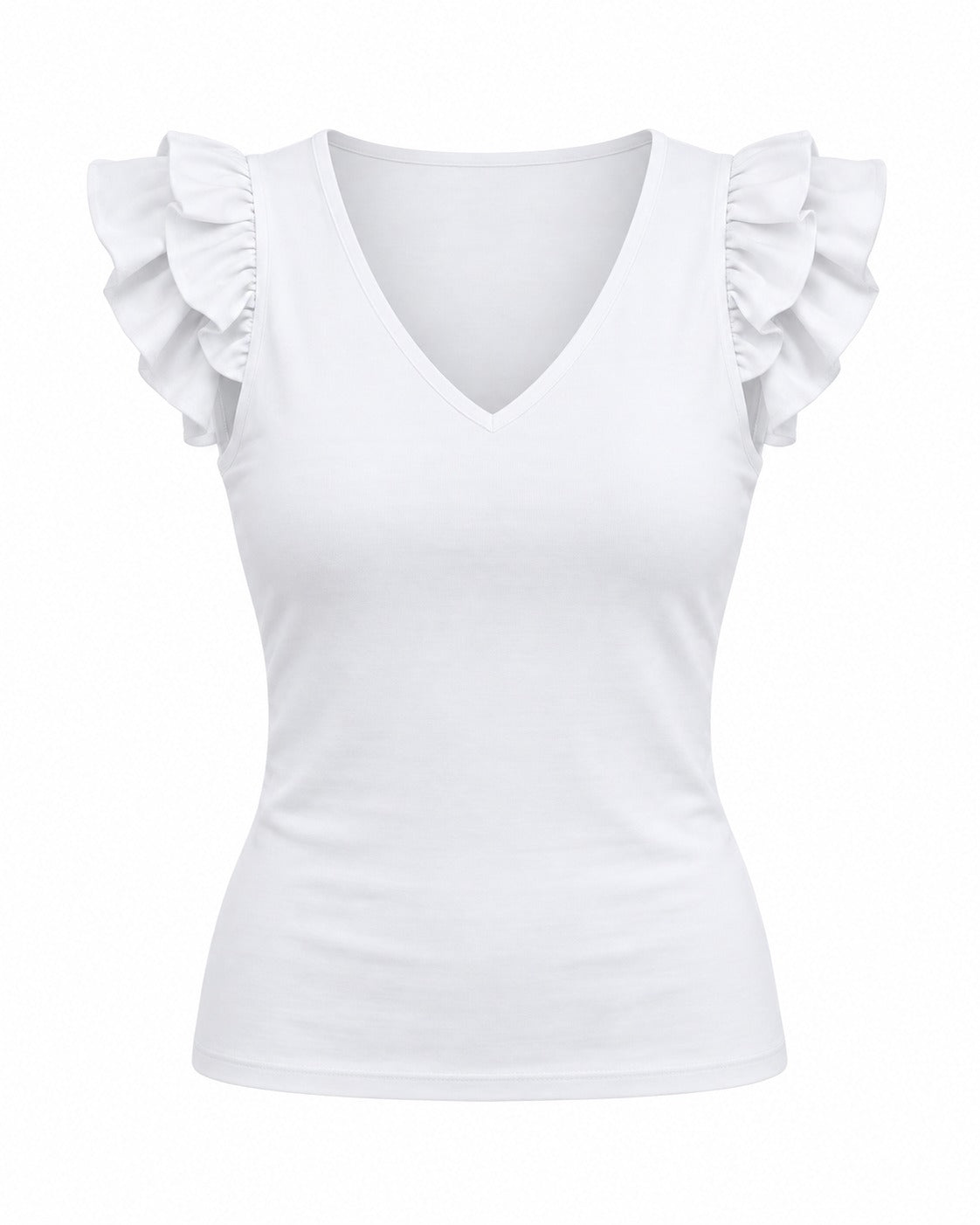 Cari V-Neck White
