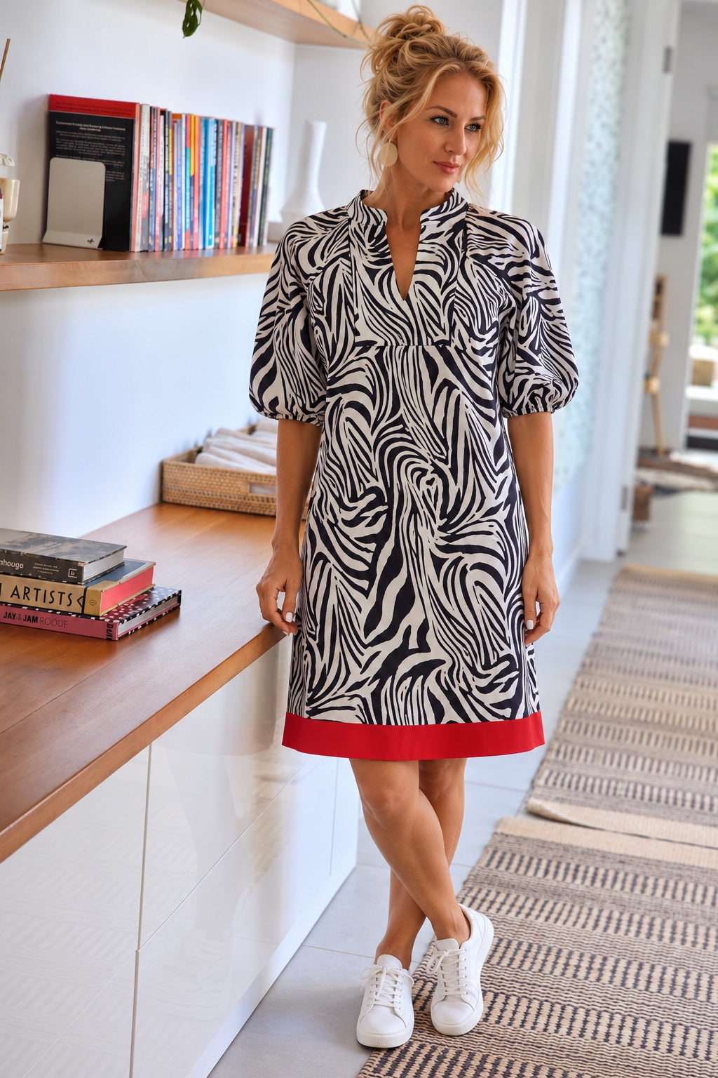 Shiloh Mini Dress Black/Red