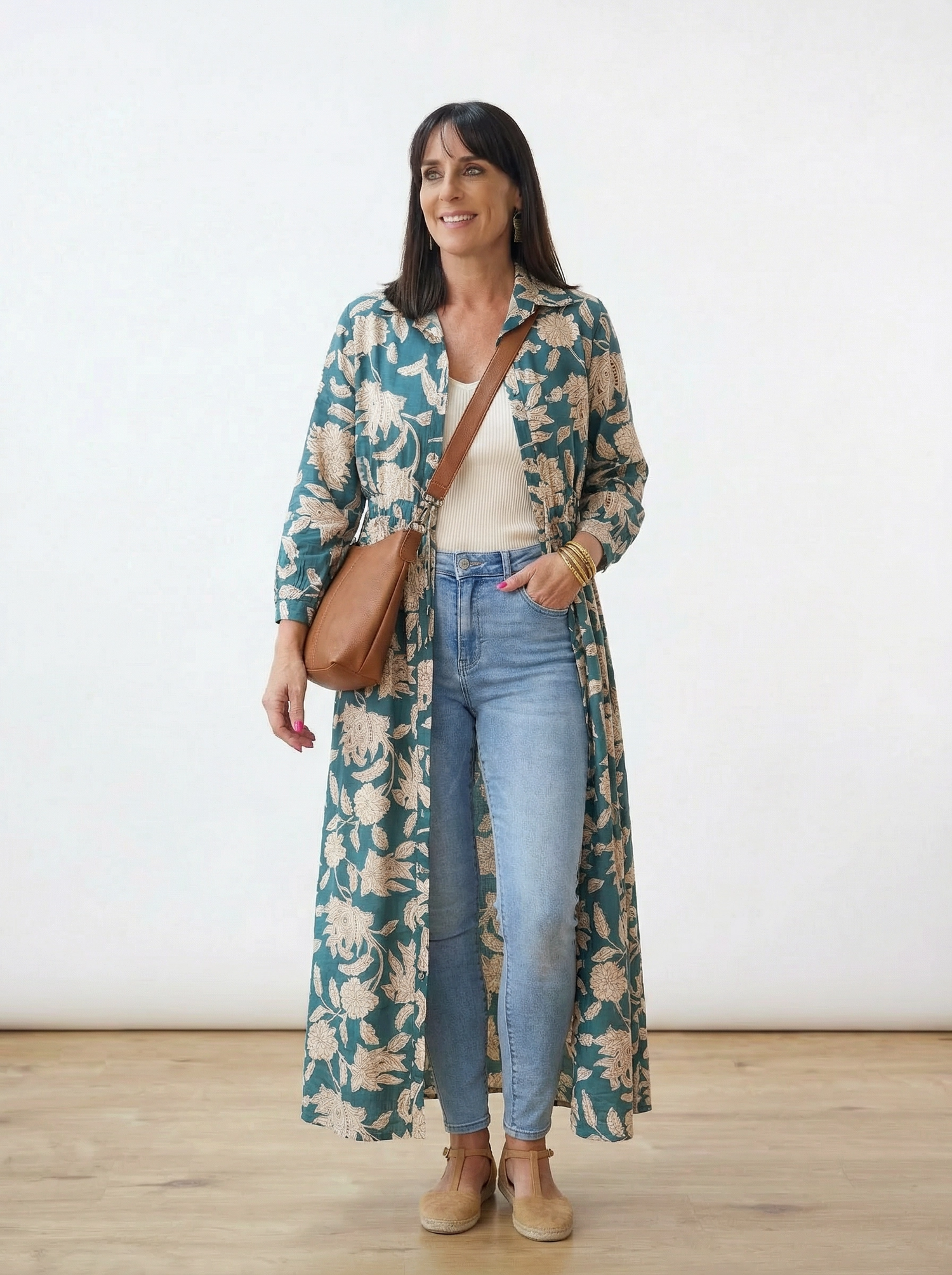 Livvy Dress Azure Saffron