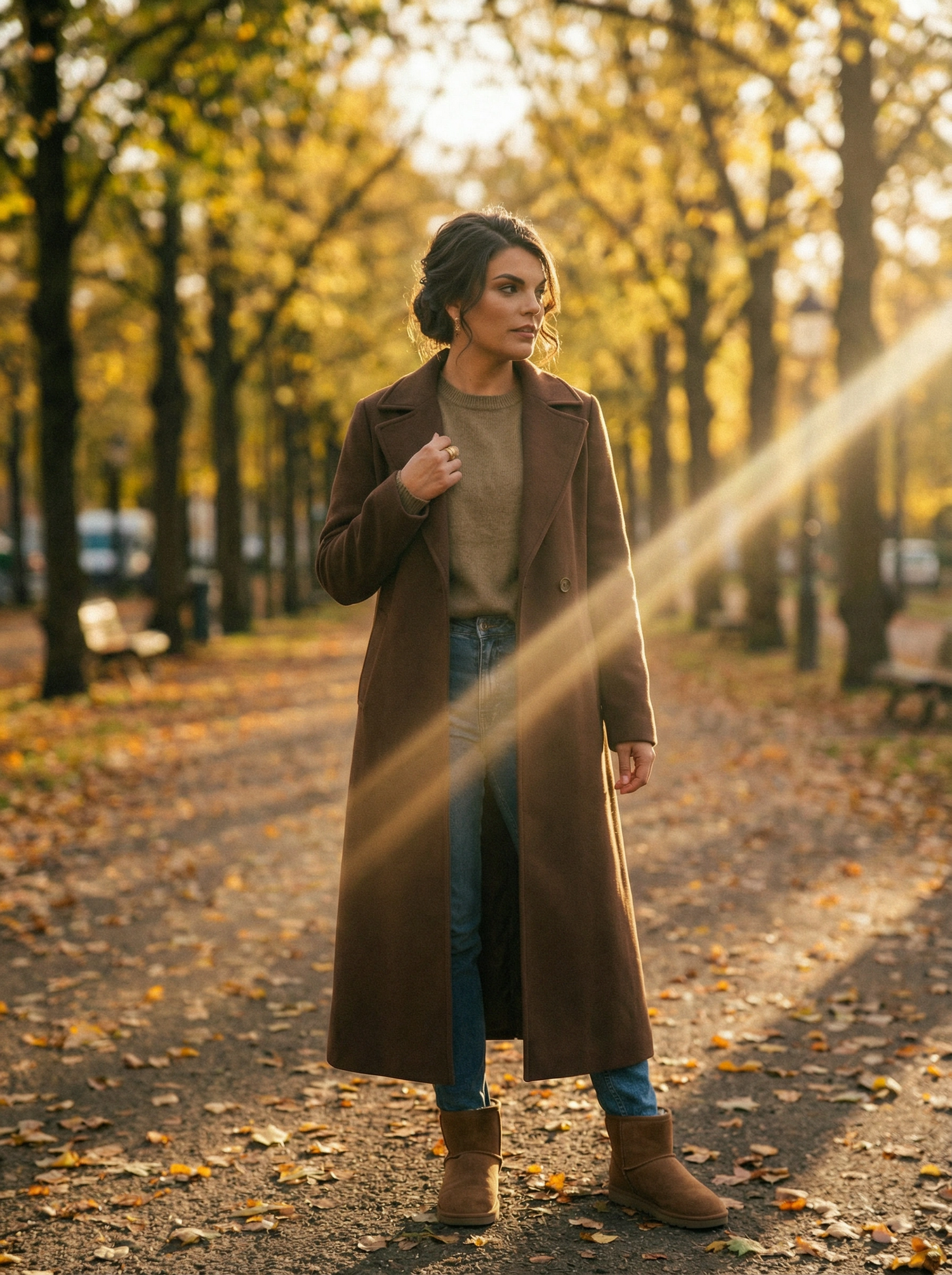 Jane Coat Maxi Chocolate