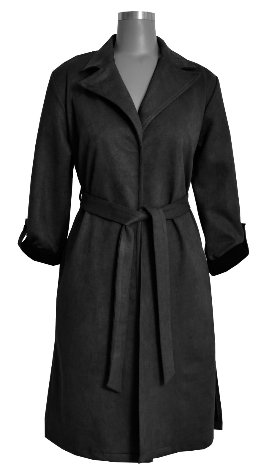 Jemma Coat Black Suede