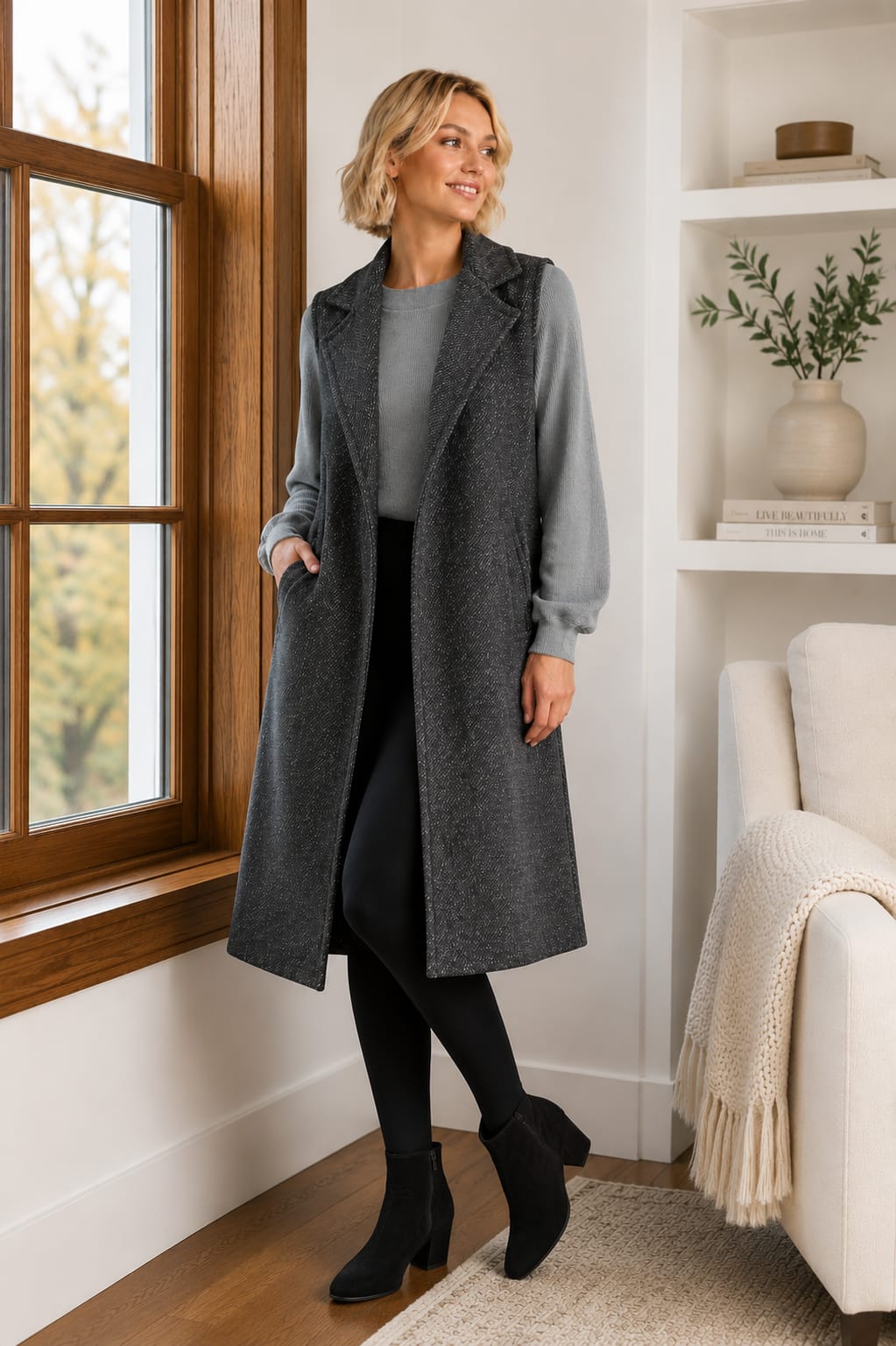 Pam Coat Charcoal