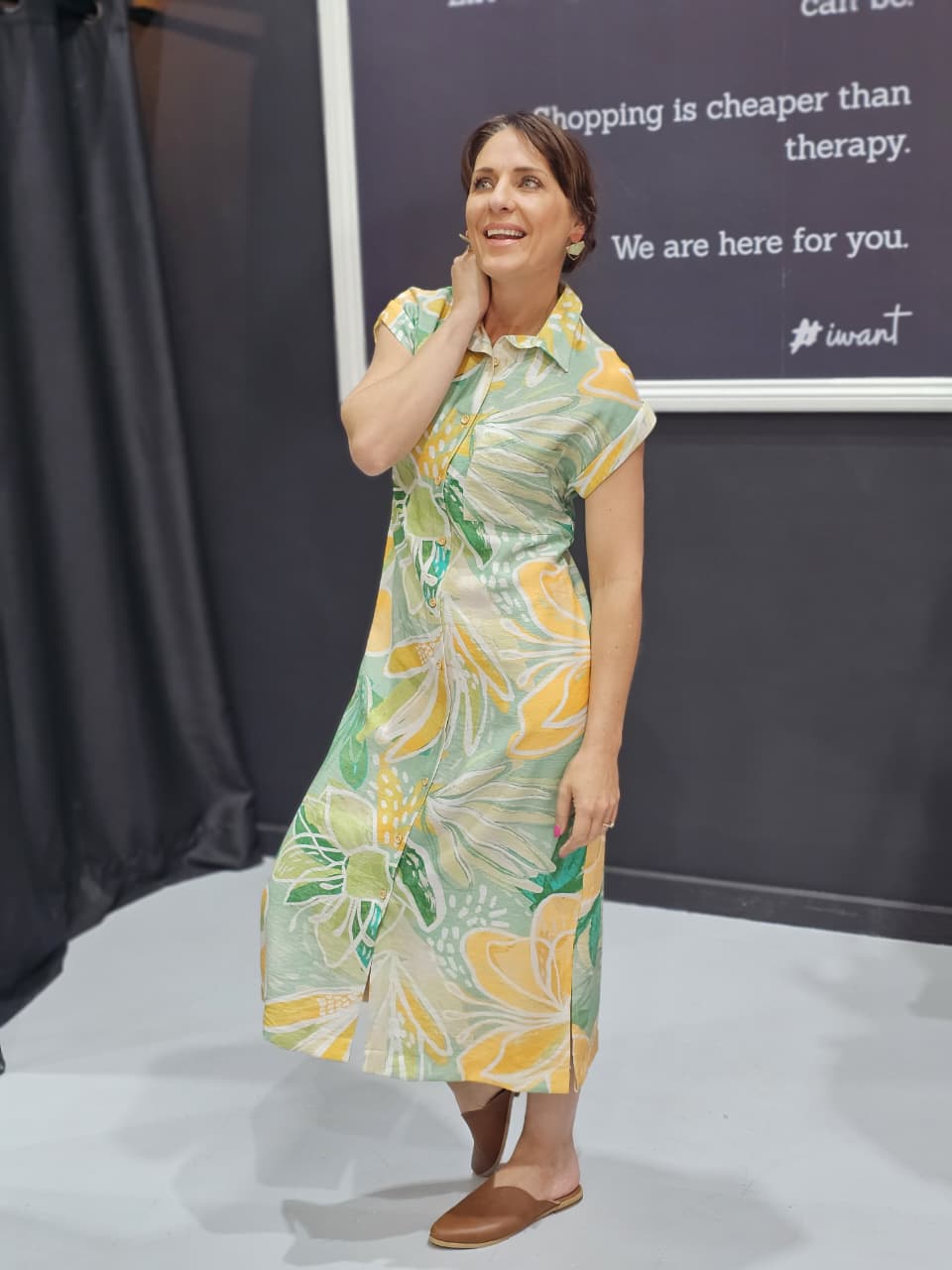 Charlotte Dress Mint Floral