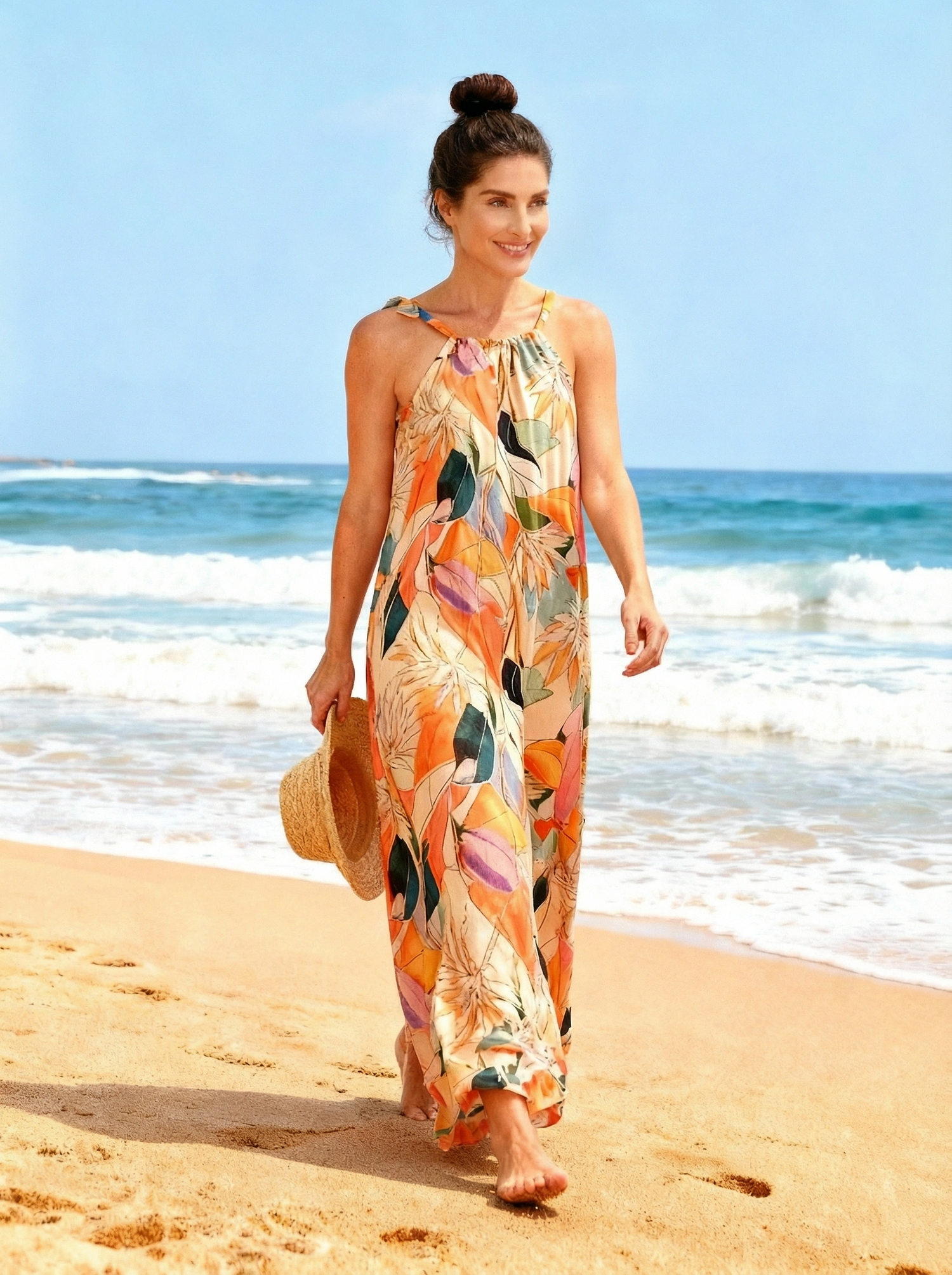 Lelane Dress Peach Floral Hashtag Iwant Lelane Dress Peach Floral Hashtag Iwant