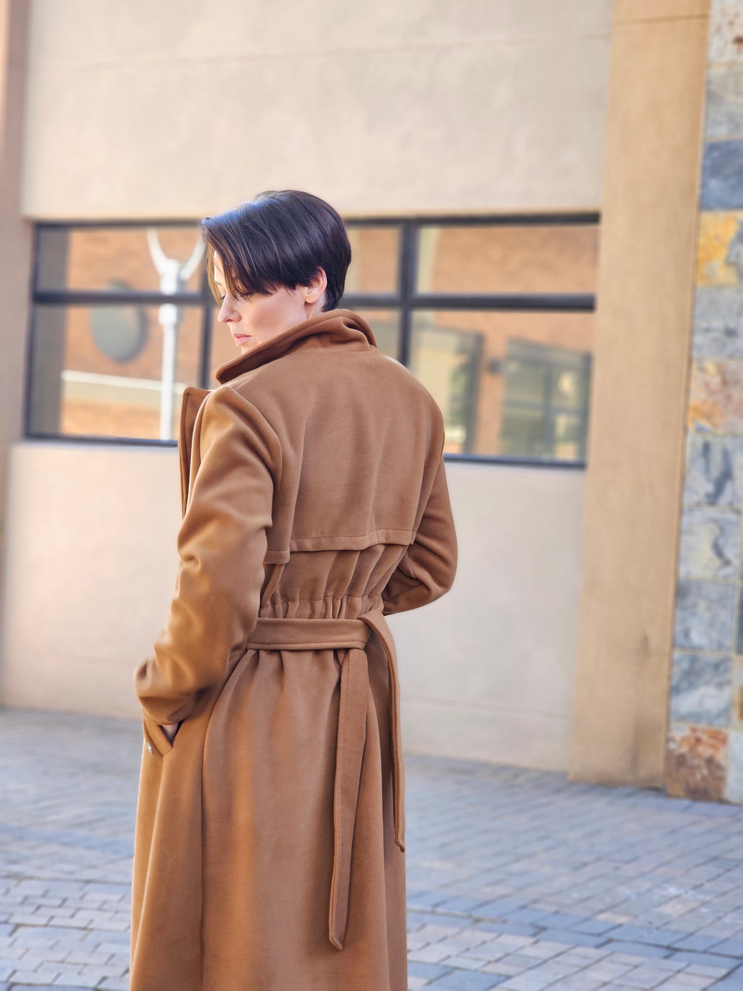 Maddison Coat Latte Melton