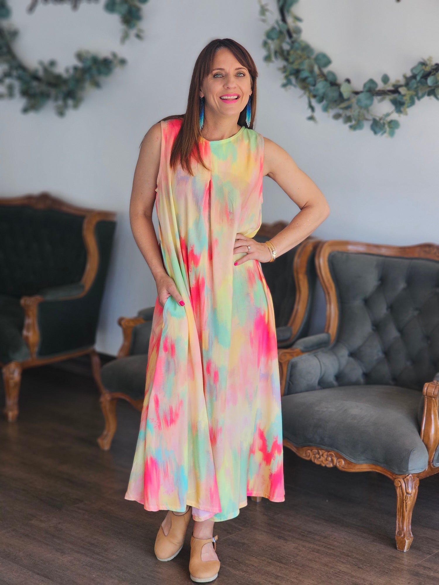 Louise Dress Sorbet