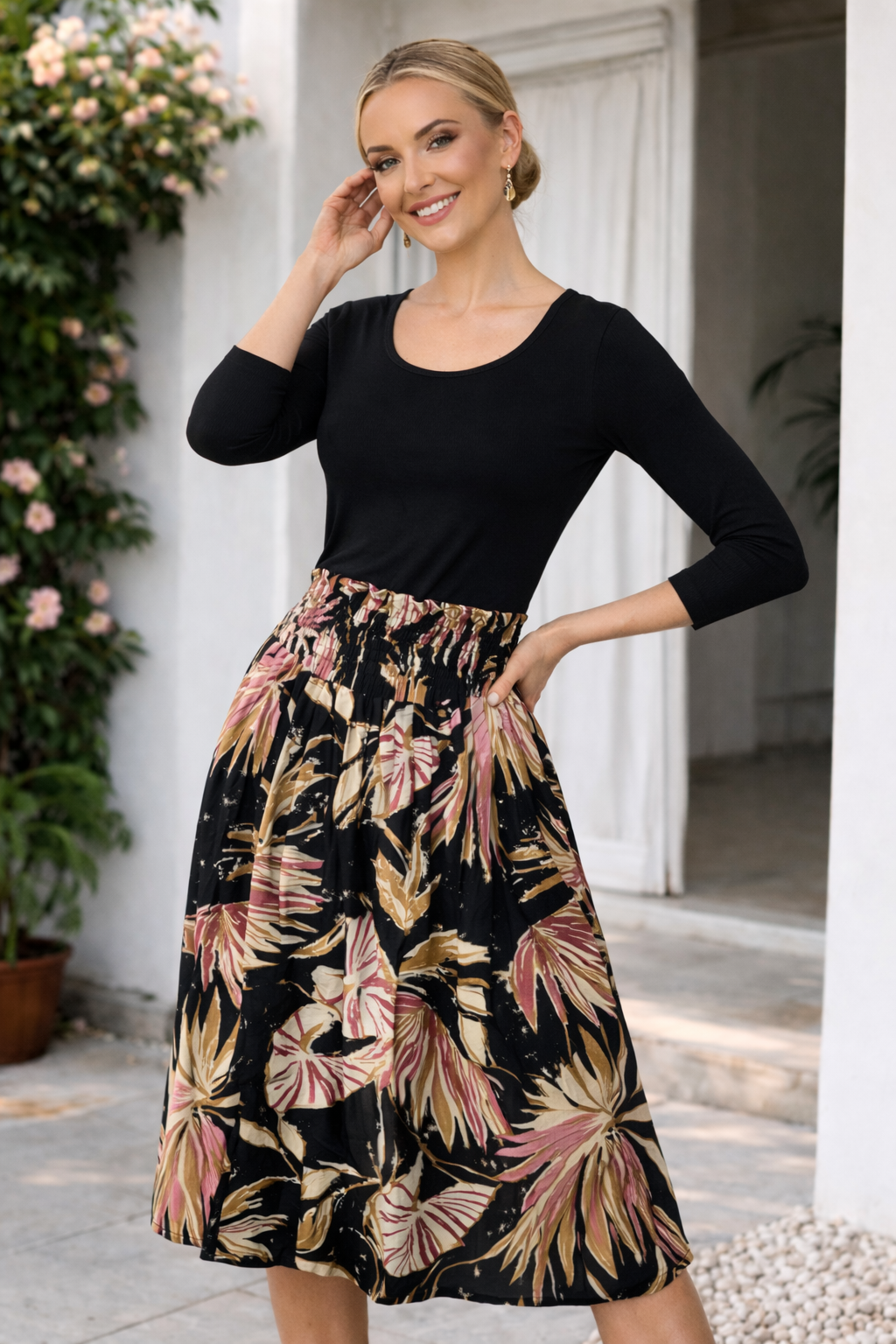 Nadia Skirt Black Crayon