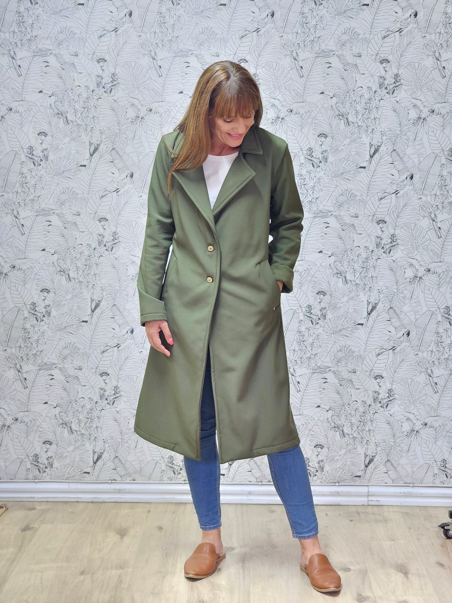 Jane Coat Khaki (2XL only)