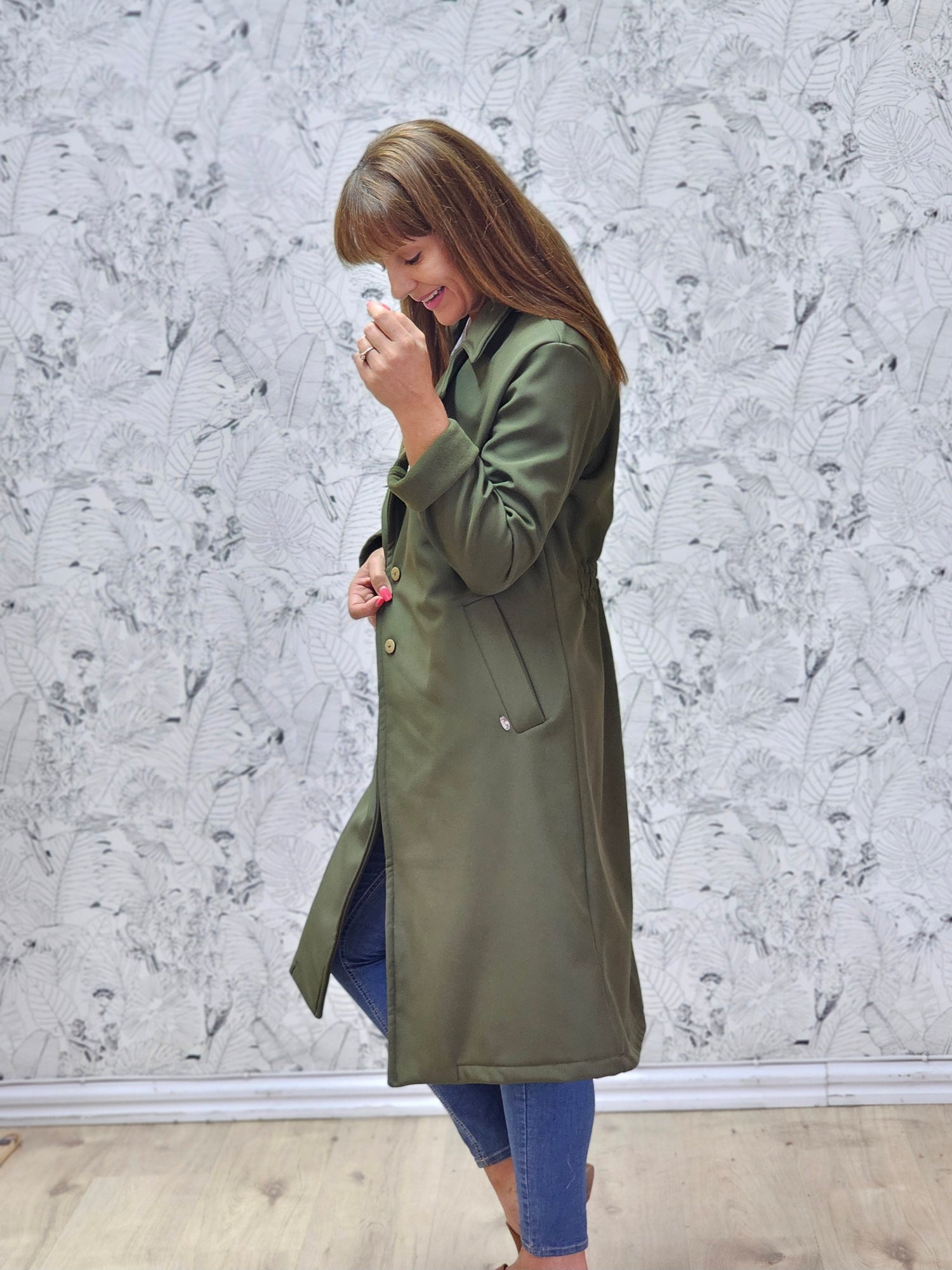 Jane Coat Khaki (2XL only)