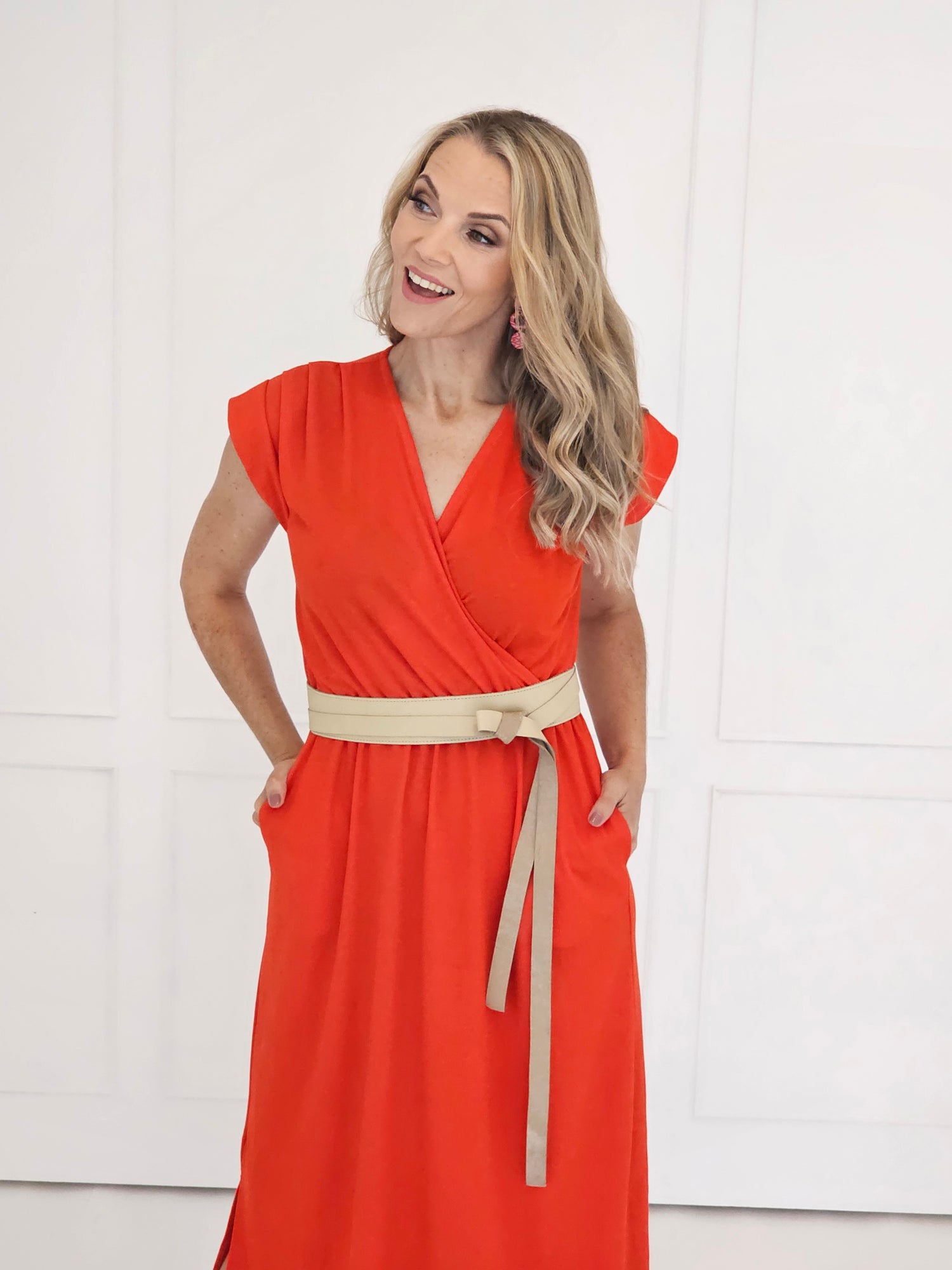 Tanna Wrap Belt Beige