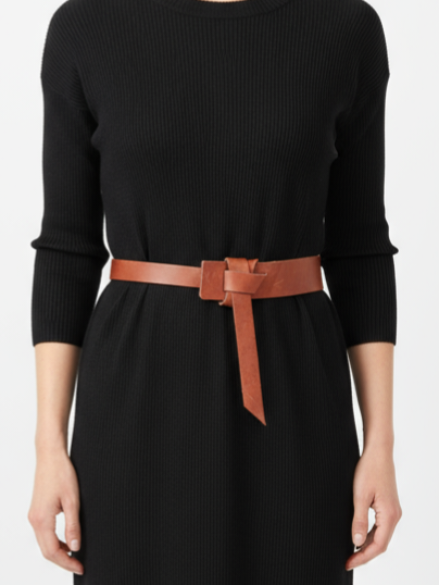 Rochelle Wrap Belt Tan 50mm