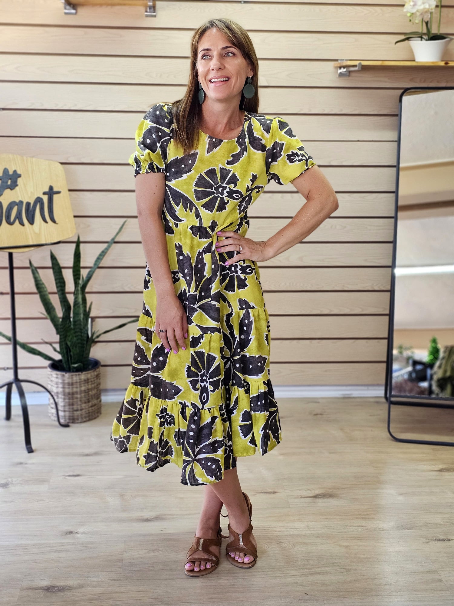 Sample Abbey Midi Tribal Dress (Size L)