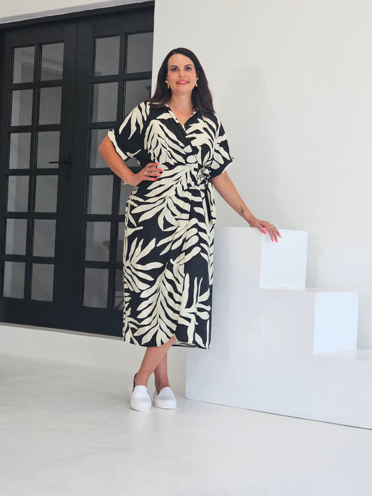 Aldi Wrap dress Mono