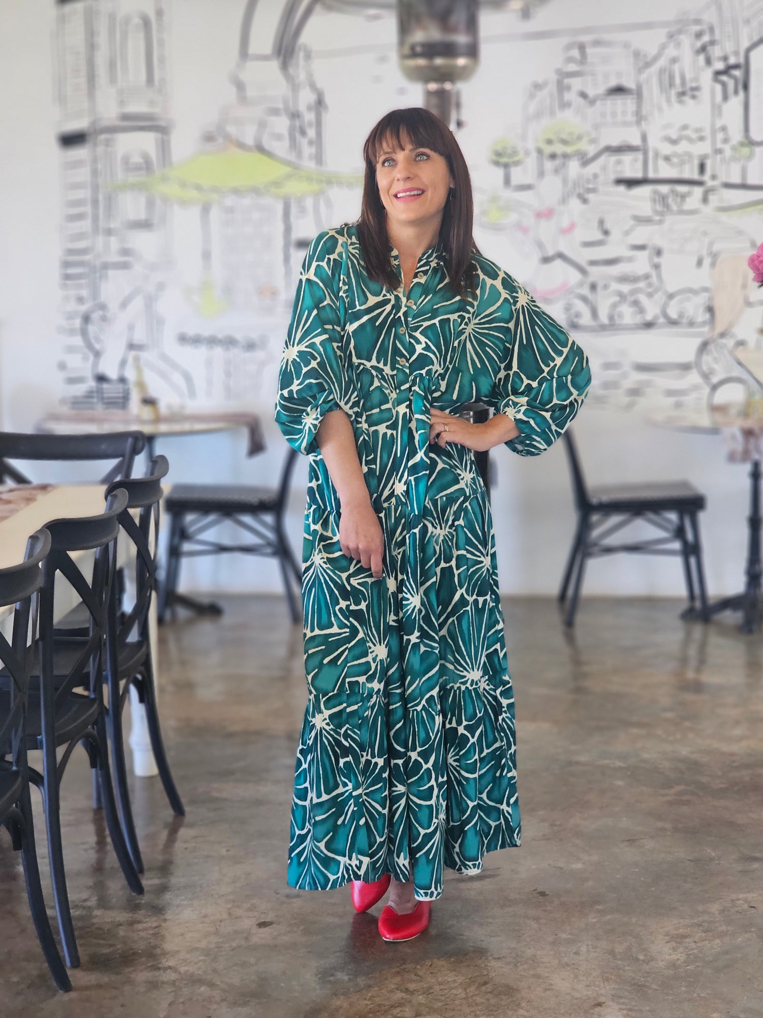 Sally Maxi Dress Jade