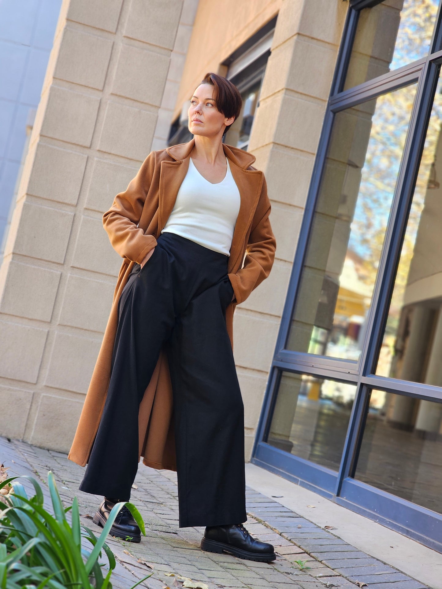 Maddison Coat Latte Melton