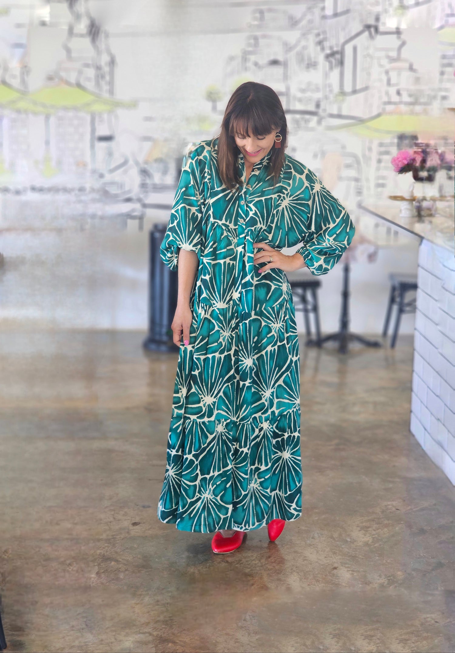 Sally Maxi Dress Jade