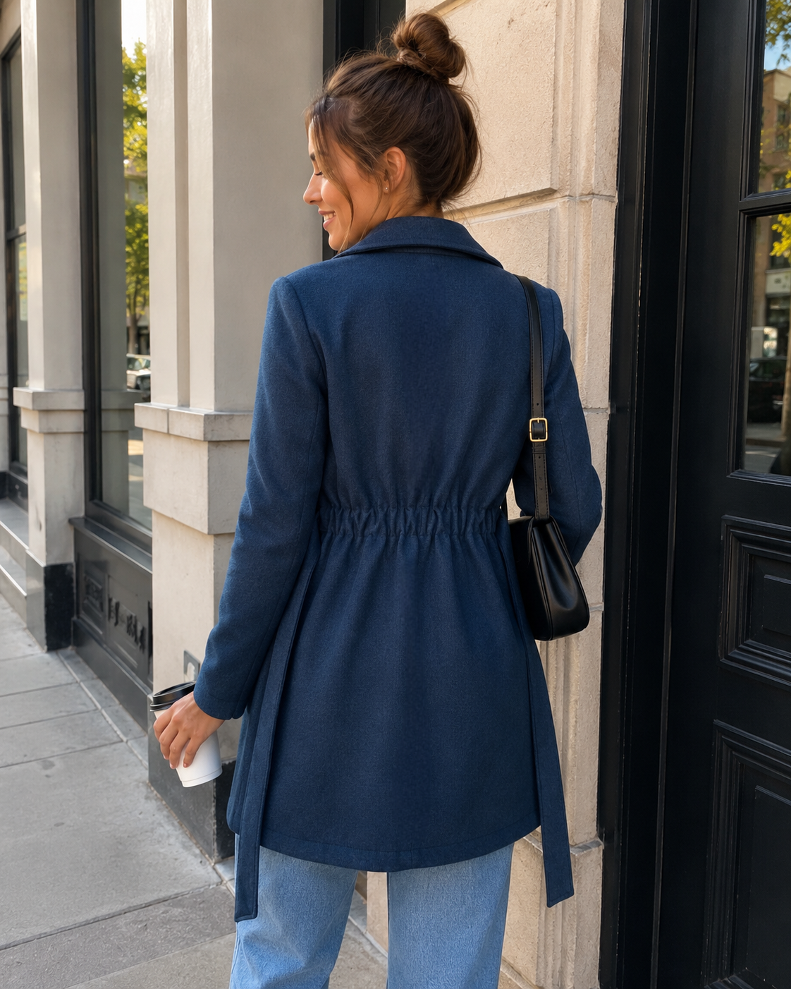 Maddison Mini Coat Indigo