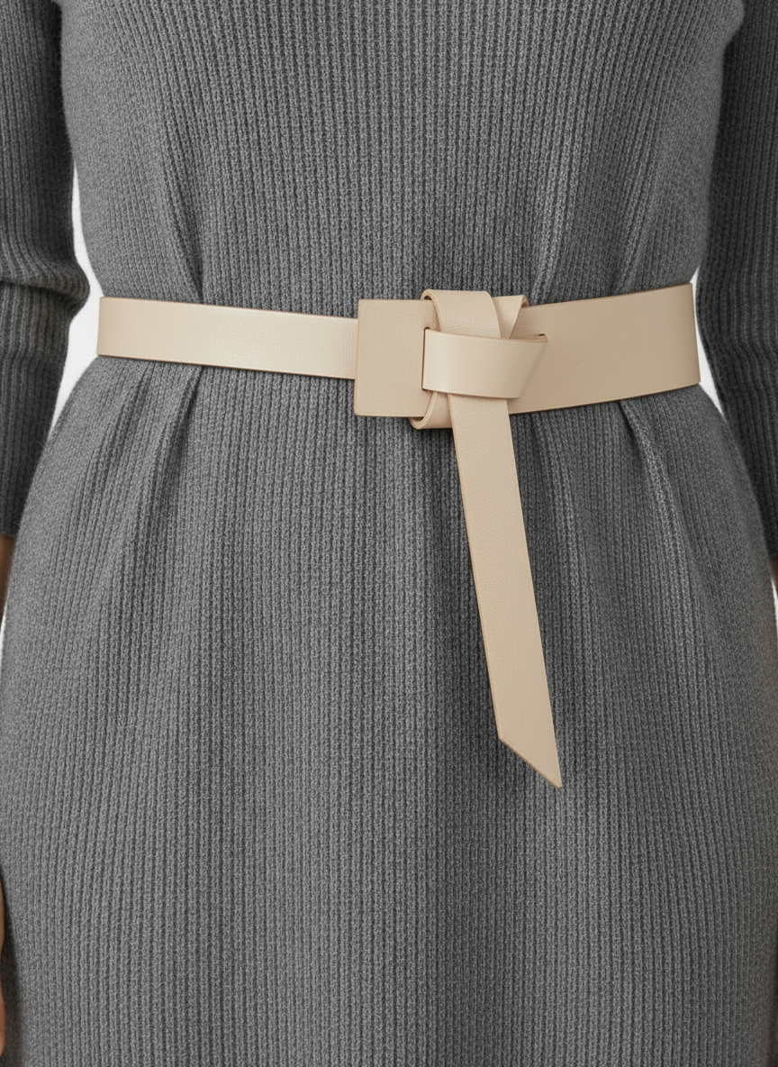 Rochelle Wrap Belt Light Cream