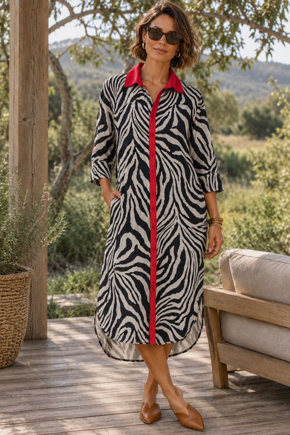 Savannah Dress Black/White – Dresses – Hashtag Iwant ladies clothing, image 1